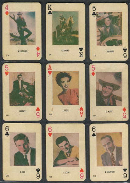 Photovision Gum Movie Stars Near Set (38/53) Cards with Elvis Presley