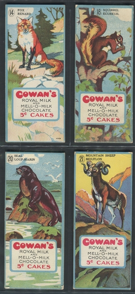 V1/V6 Cowan's Gum Cards Lot of (21) Raw Cards