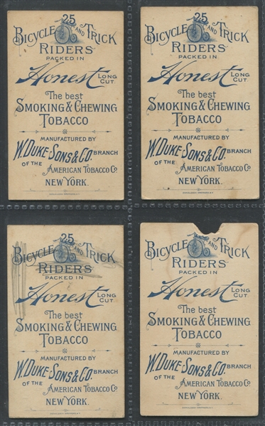 N100 Duke Tobacco Bicycle and Trick Riders Near Set (16/25) Cards