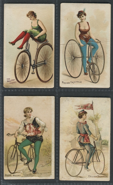 N100 Duke Tobacco Bicycle and Trick Riders Near Set (16/25) Cards