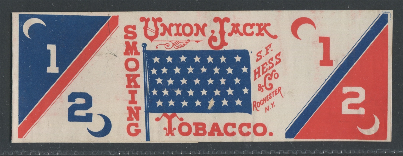 S F Hess 19th Century Tobacco Package Labels Lot of (5) Labels