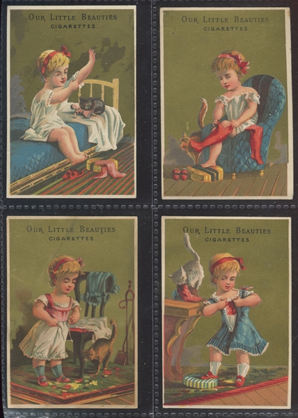 Allen & Ginter Our Little Beauties Trade Card Lot of (6) Cards