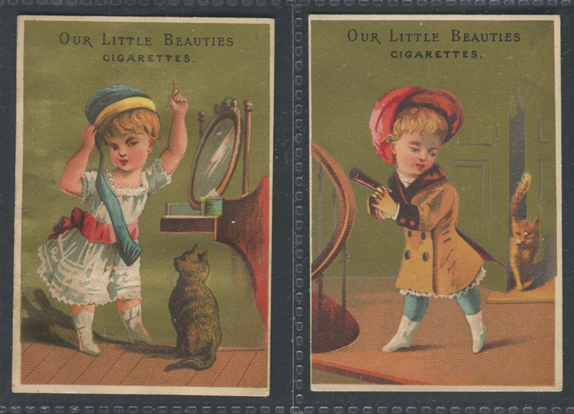 Allen & Ginter Our Little Beauties Trade Card Lot of (6) Cards