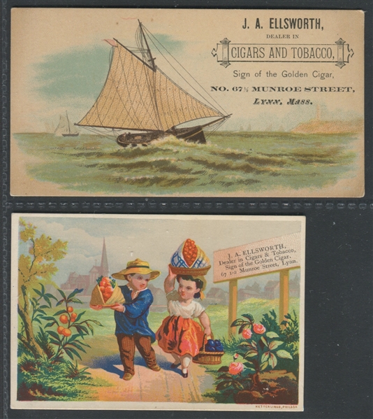 Ellsworth, Ellinger Lot of (8) Trade Cards