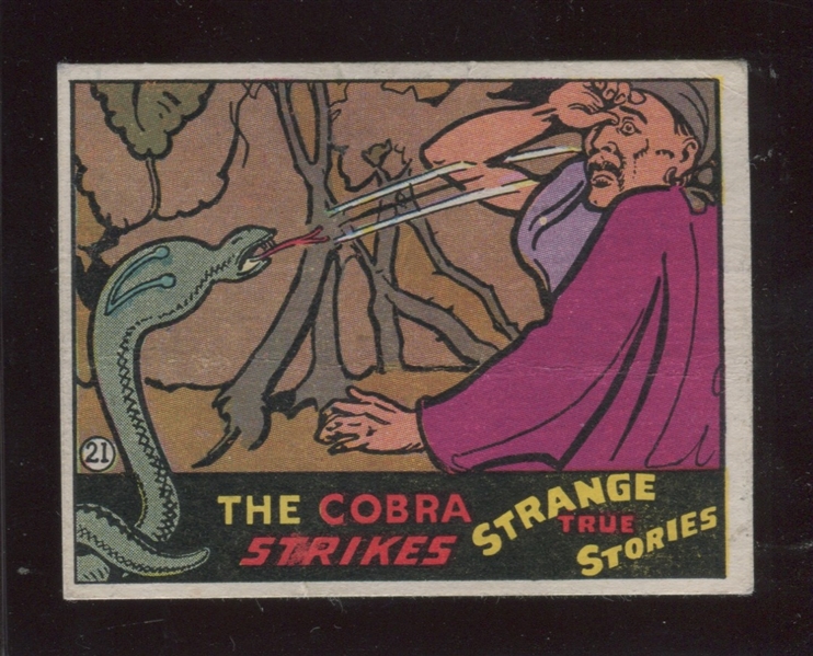 R144 Wolverine Gum Strange True Stories #21 The Cobra Strikes
