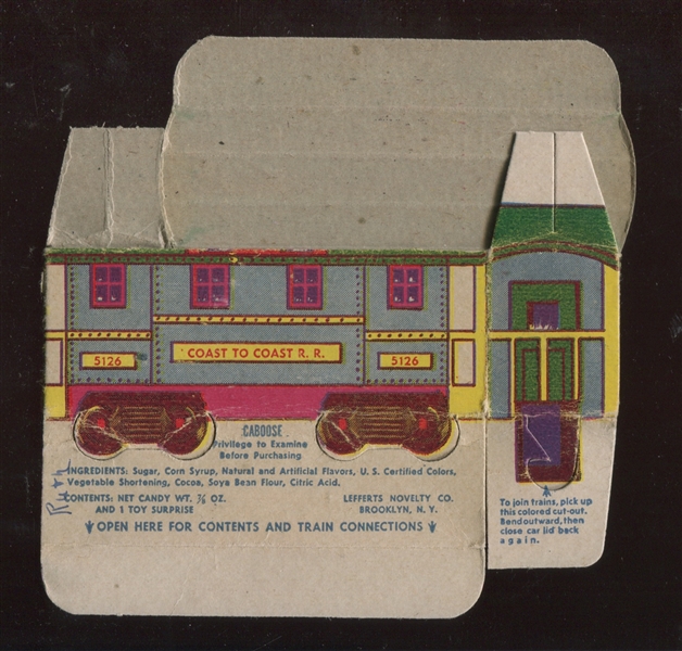 R-UNC Lefferts Train Car Candy Box - Caboose