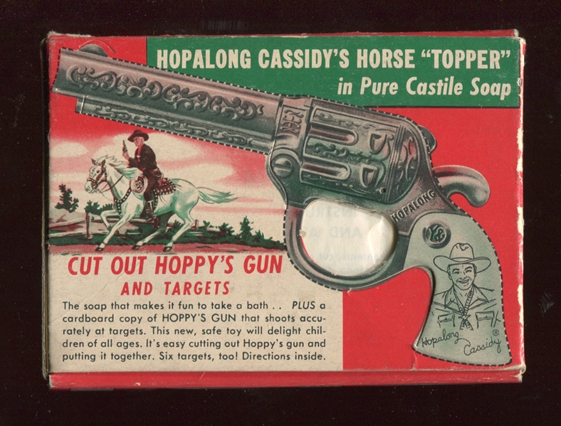 Fantastic Hopalong Cassidy Soap Box With Original Soap and Additional Items