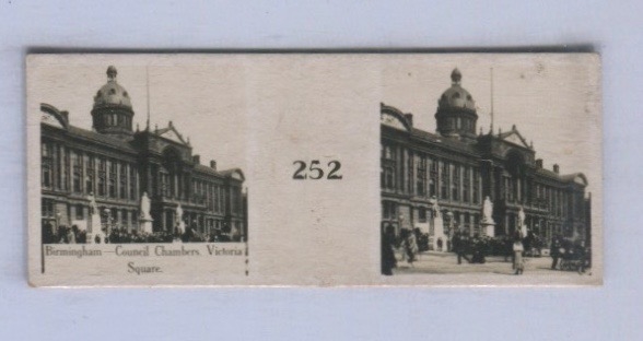 N-UNC Interesting Old Judge Miniature Rotoscope Card #252 Birmingham - Council Chambers