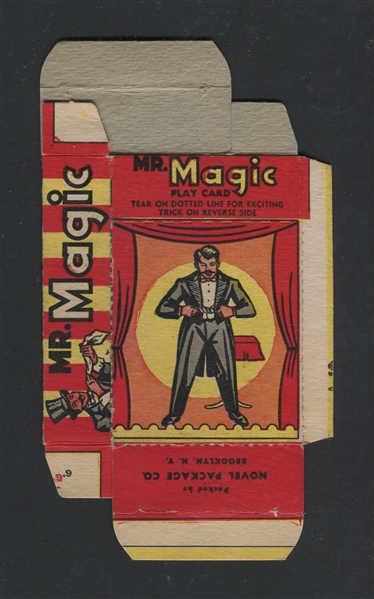 R722-4 Novel Package Mr. Magic Complete Unfolded Box