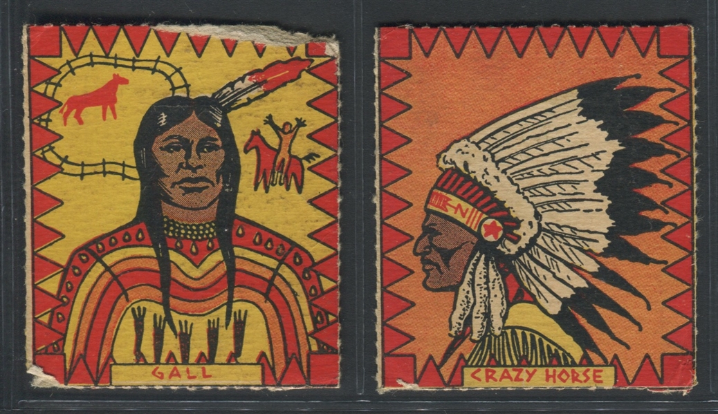 R722-3 Novel Package Indian Chief Stories Lot of (2) Cards
