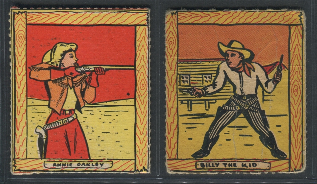 R722-8 Novel Package Wild West Adventures Lot of (5) Cards