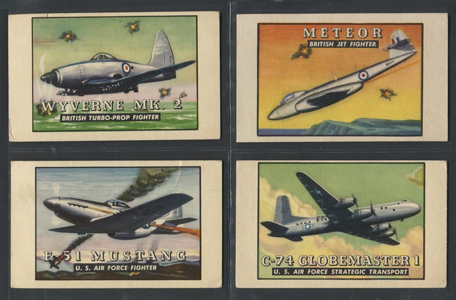 F381 Doeskin Tissue Wings Airplane Cards Lot of (14) Cards