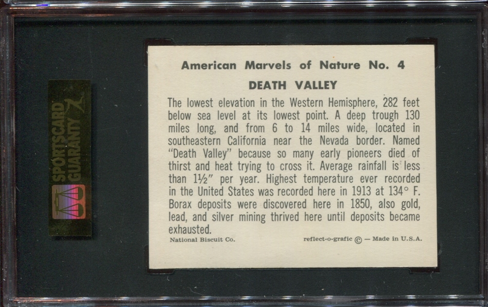 F275-28 Nabisco American Marvels of Nature SGC-Graded Pair