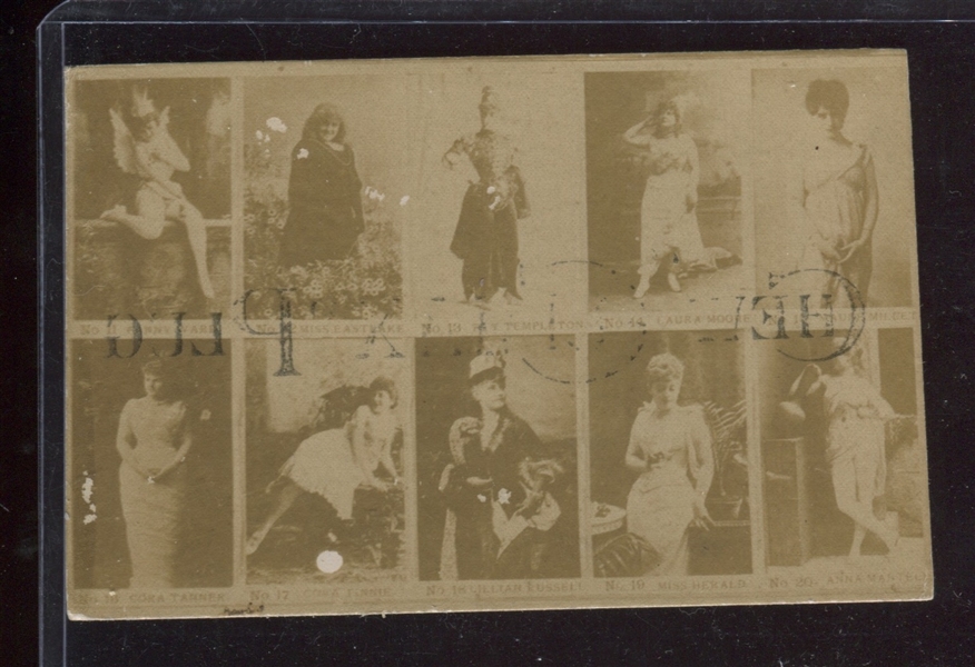N276 Lorillard Actresses Type Card with Lillian Russell