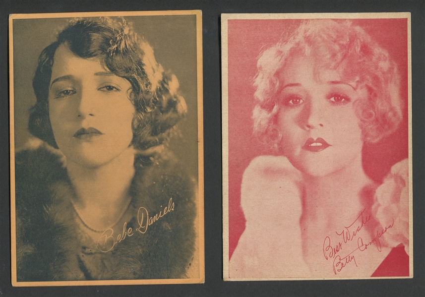 R96 Dietz Gum Motion Picture Stars Actresses Lot of (5) Different Cards