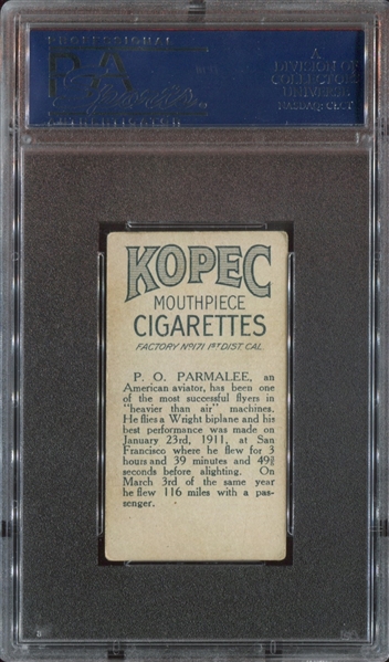 T229 Kopec Cigarettes Sports Champions P.O. Parmalee PSA4 VG-EX