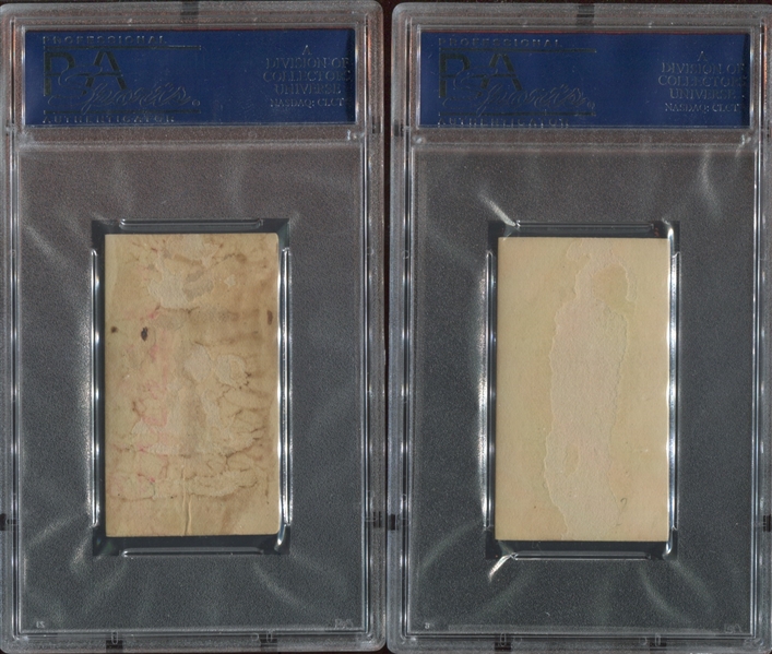 N370 Lone Jack Rulers, Celebrities and Baseball Lot of (4) PSA-Graded Cards