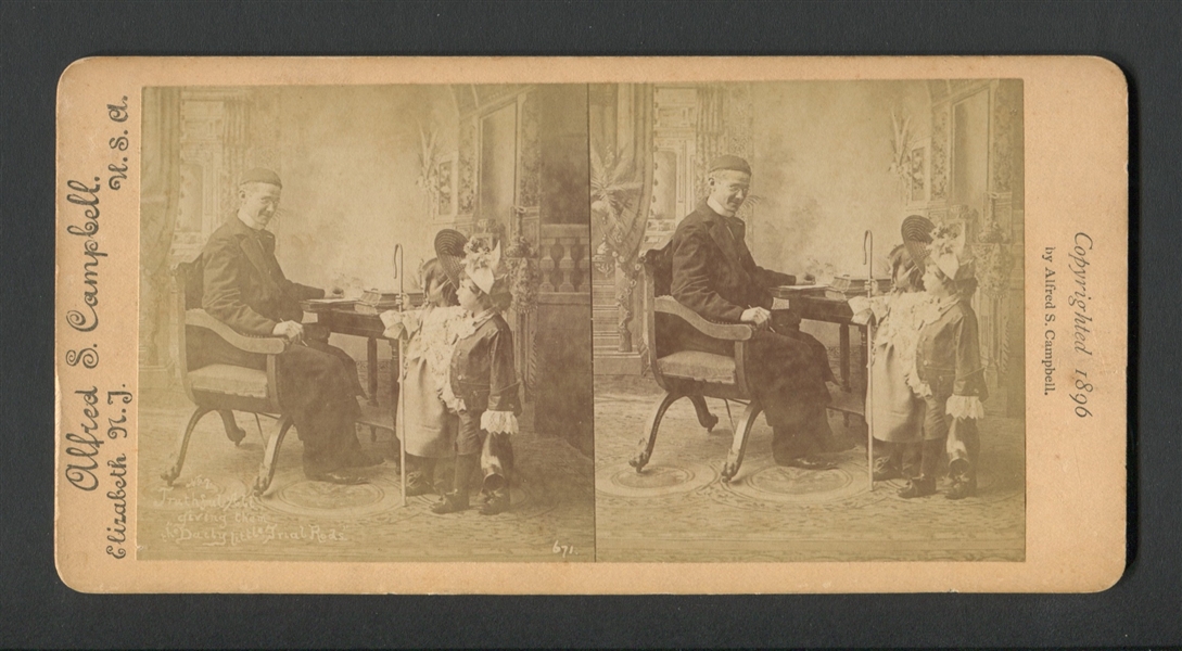 Alfred Campbell Lot of (3) Tobacco Advertising Stereoscopes