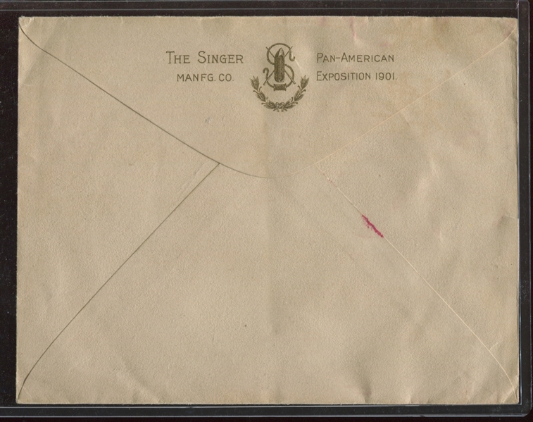 Beautiful Die Cut Singer Sewing Machine Booklet with Ornate Mailing Envelope