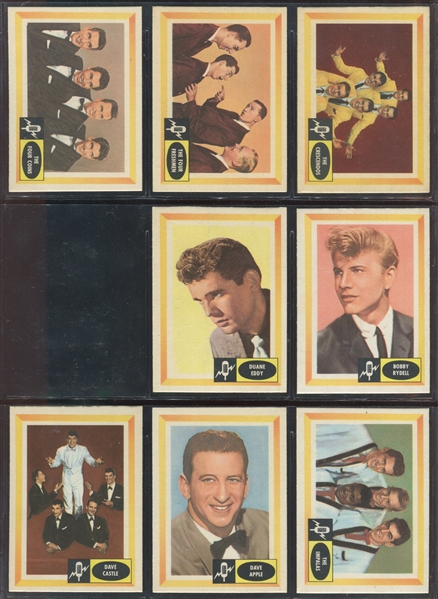 1960 Fleer Spins and Needles Partial Set (63/80) 