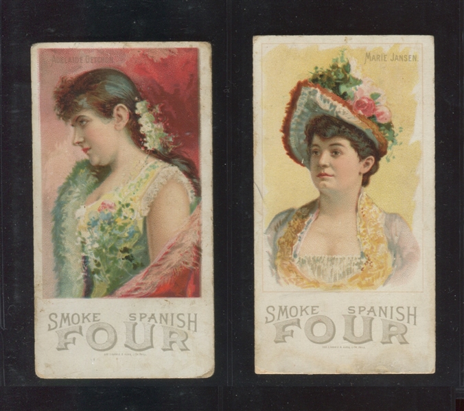 N532 Actresses Lot of (5) Cards From Three Manufacturers