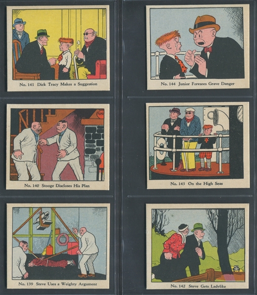 R41 Walter Johnson Candy Dick Tracy High Number Complete Set of (24) Cards