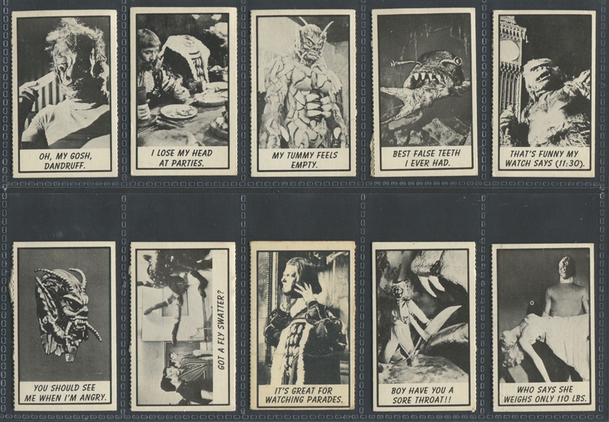1963 Topps Monster Laffs Midgees Lot of (23) Cards