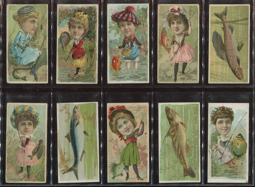 N74 Duke Tobacco Fishers and Fish Complete Set of (50) Cards