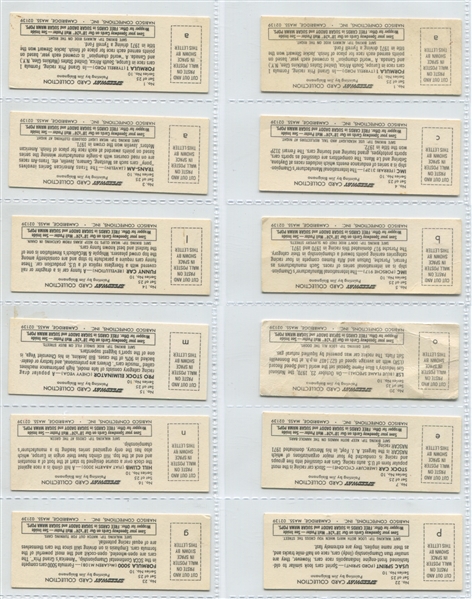 1973 Nabisco/Sugar Daddy Speedway Race Cars Lot of (12) Cards