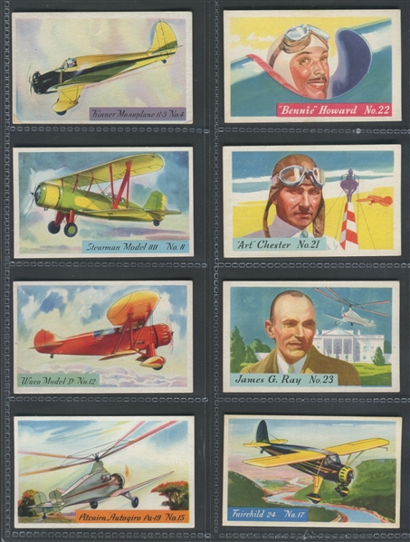 F277 Heniz Rice Flakes Aviators and Airplanes Lot of (27) Cards