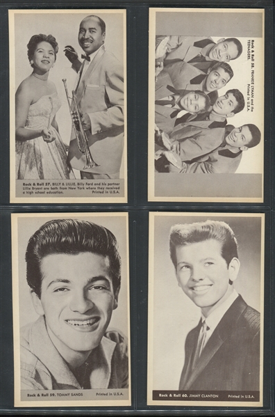 1959 Nu-Card Rock and Roll Stars Complete Set of (64) Cards