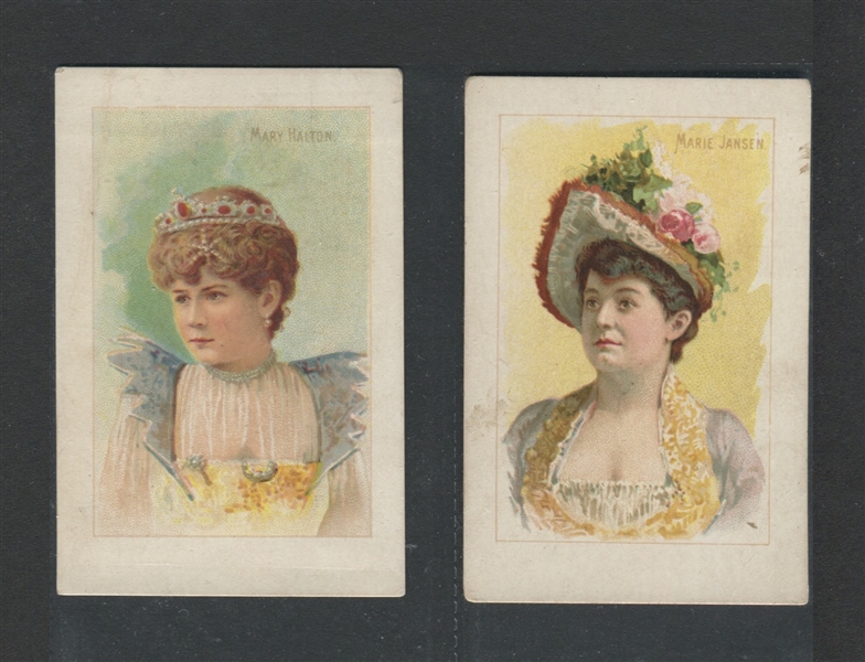 N532E William G Hills Orphan Boy Actresses Lot of (2) Cards