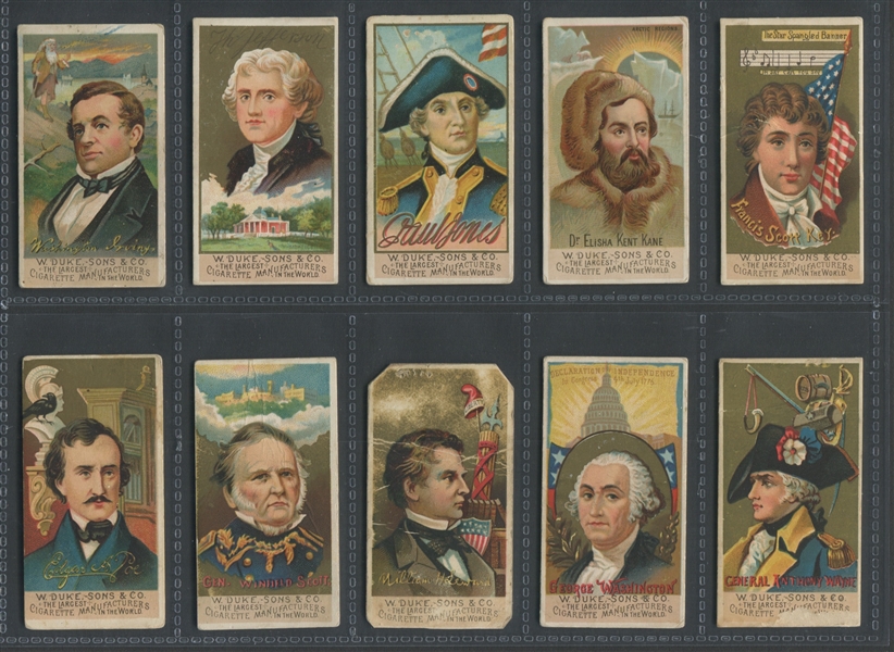 N76 Duke Tobacco Great Americans Lot of (22) Cards