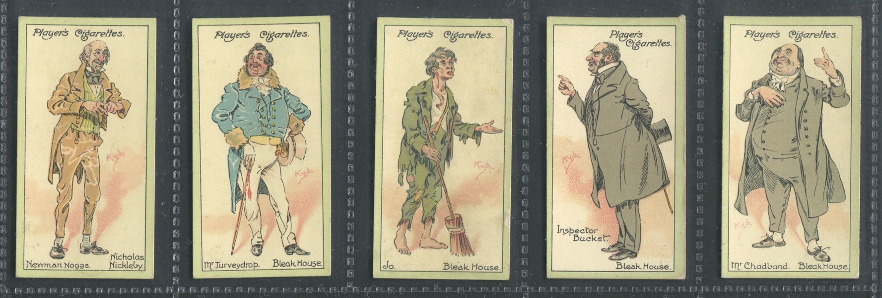 1923 John Player & Sons Characters From Dickens (2nd Series) Complete Set of (25) Cards