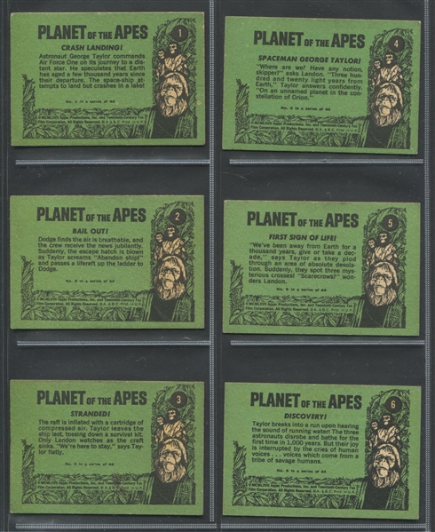 1967 AB&C Planet of the Apes Complete Set of (44) Cards
