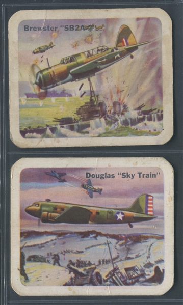 V407 Cracker Jack United Nations Battle Planes (Series of 147) Near Complete Set of (101/147) Cards