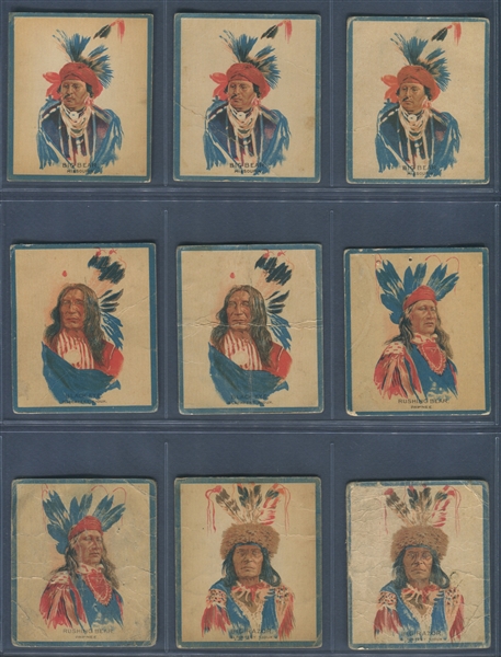 V254 Papoose Gum Indians Lot of (52) Cards