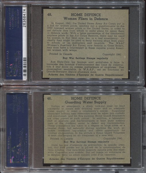 V277 O-Pee-Chee Home Defence Lot of (5) PSA-Graded Cards