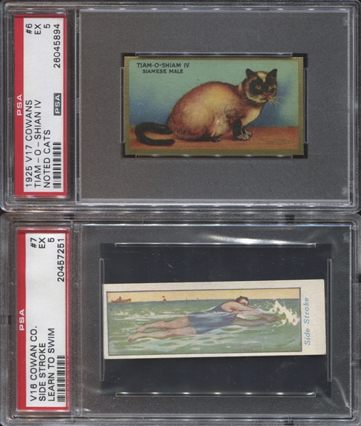 Mixed Lot of (4) Canadian Type Cards All Graded PSA5 EX