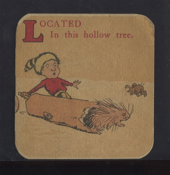 VERY RARE 1910's Harry de Forest Comic Alphabet Card