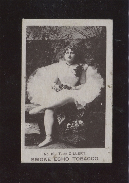 N384A Spaulding & Merrick, Actresses, Echo Tobacco, type card, No. 12 T. de Gillert