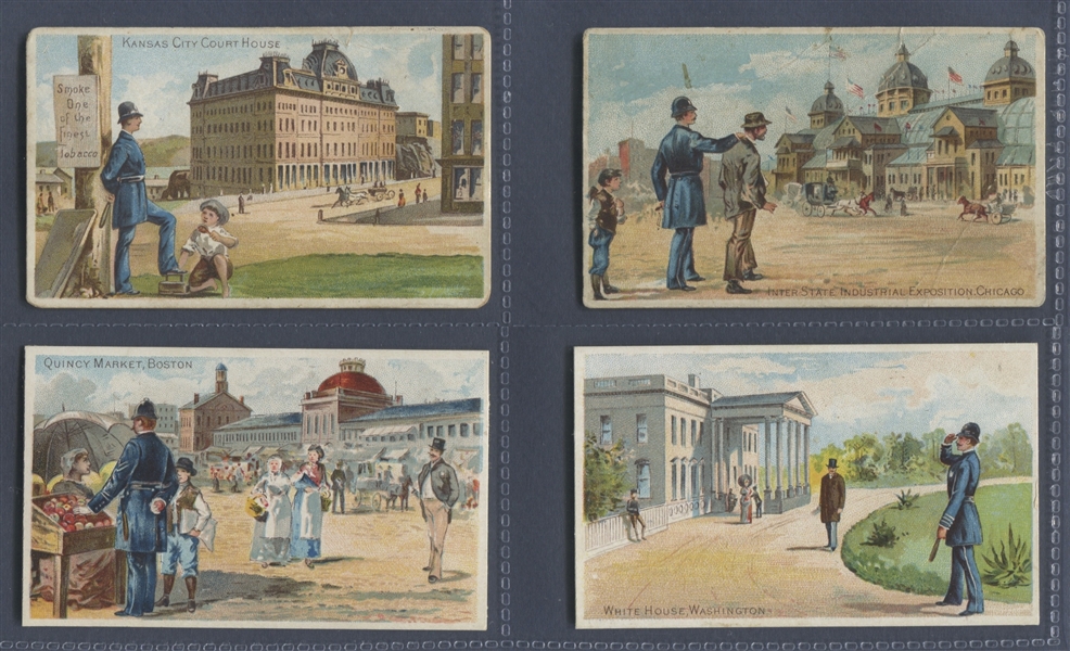 N281 Buchner American Scenes with a Policeman Lot of (10) different cards