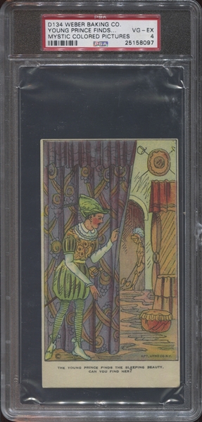 D134 Weber Baking Mystic Colored Pictures - Young Prince Finds.... PSA4 VG-EX