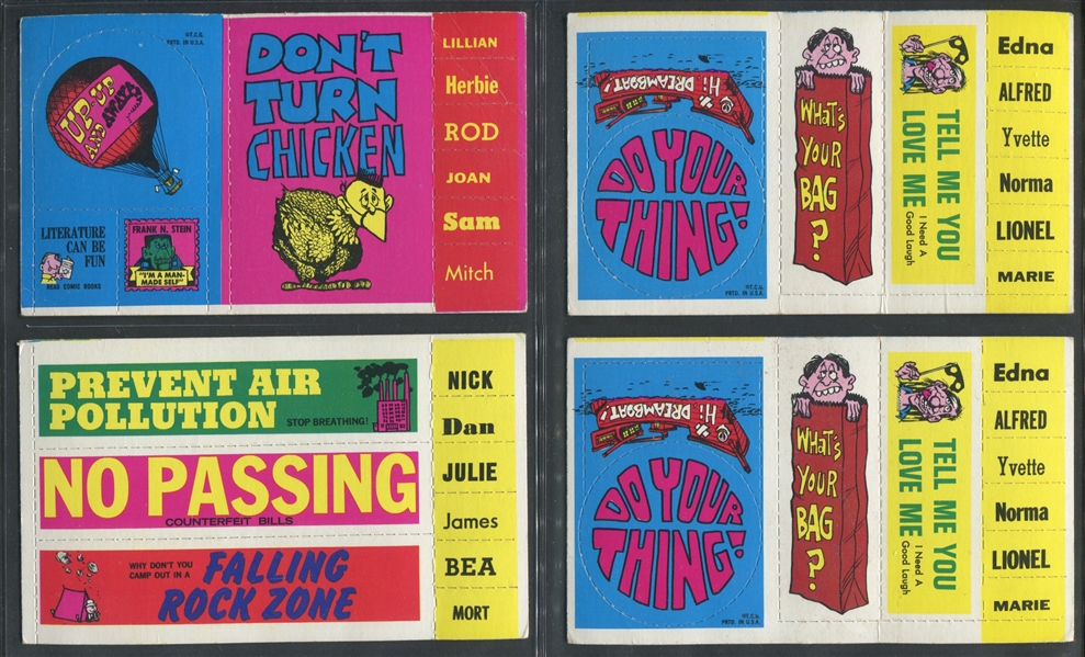 1969 Topps Groovy Stick-Ons Lot of (23) Cards
