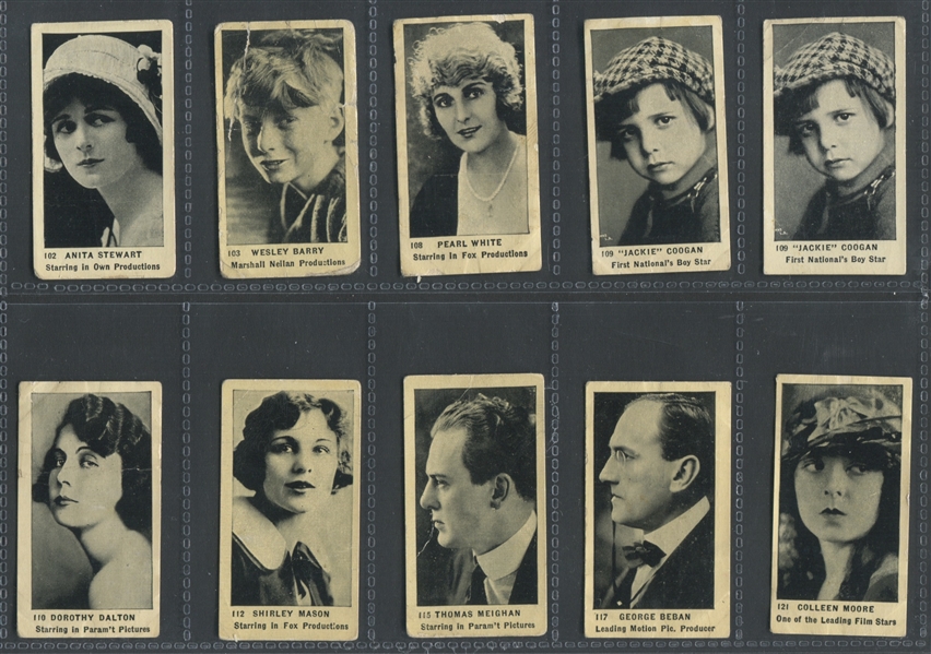 C142 Tobacco Products Company (Canada) Movie Stars Lot of (70) Cards