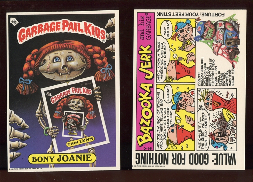 1986 Topps Garbage Pail Kids Oversized Stickers - Series II Complete Set of (15) Cards