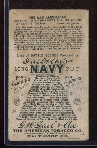 N99B Gail & Ax Tobacco Navy Long Cut Battle Scenes - The Ram Abermarle