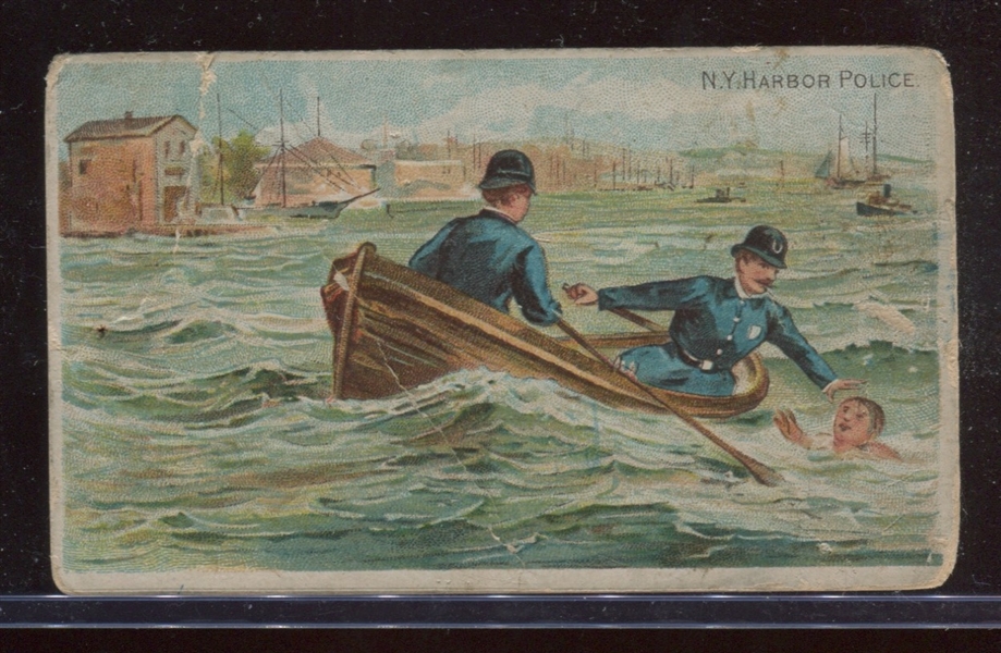 N281 Buchner American Scenes With a Policeman - NY Harbor Police