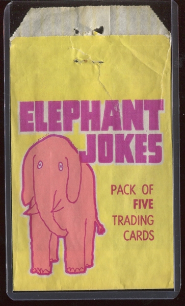 W534 L. M. Becker Elephant Jokes Lot of (10) Cards and Tough Wrapper