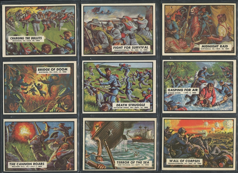 1962 Topps Civil War News Complete High Grade Set of (88) Cards